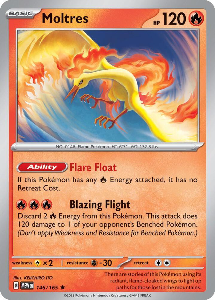 Moltres (146/165 - Deck Exclusives) [Scarlet & Violet 151] | Good Games Morley