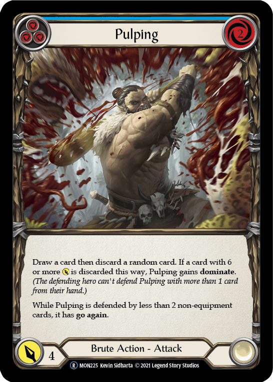 Pulping (Blue) [U-MON225-RF] (Monarch Unlimited)  Unlimited Rainbow Foil | Good Games Morley