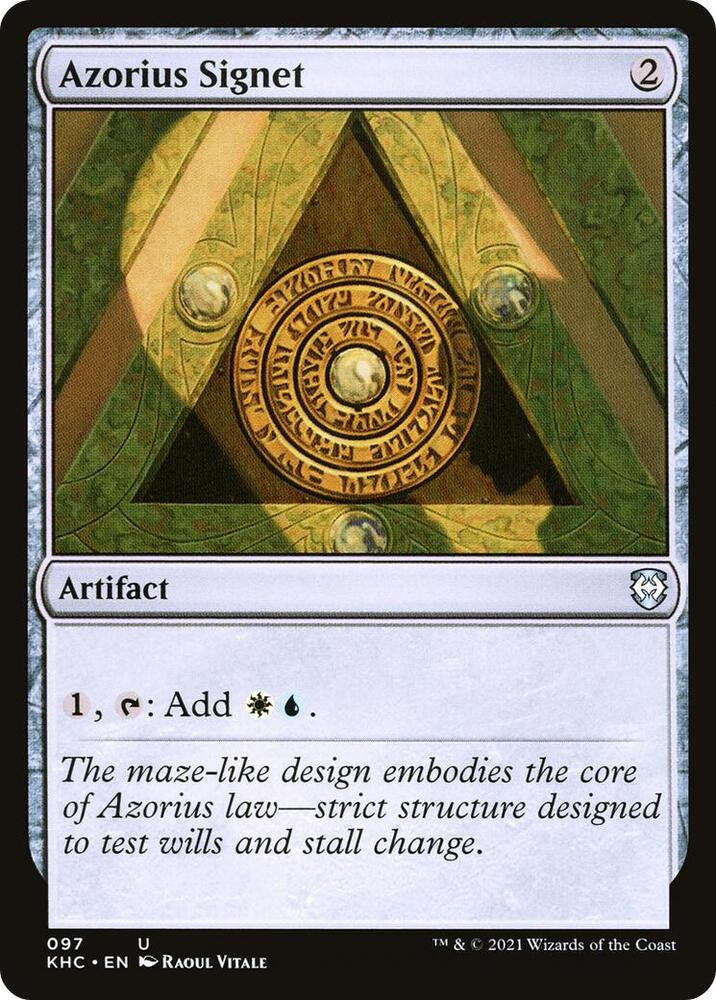 Azorius Signet 97/1 (Commander: Kaldheim)  | Good Games Morley