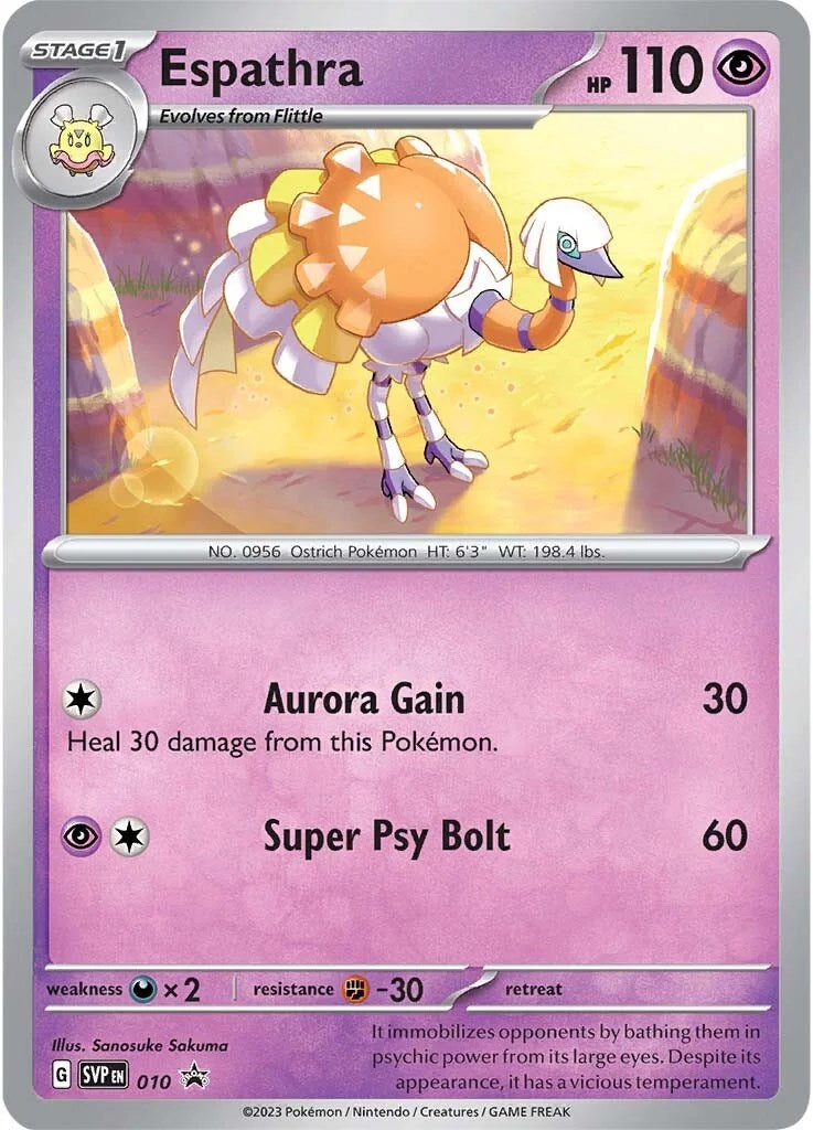 Espathra (010) [Scarlet & Violet: Black Star Promos] | Good Games Morley