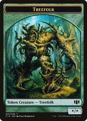 Treefolk // Wolf Double-Sided Token [Commander 2014 Tokens] | Good Games Morley