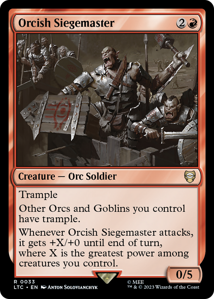 Orcish Siegemaster [The Lord of the Rings: Tales of Middle-Earth Commander] | Good Games Morley