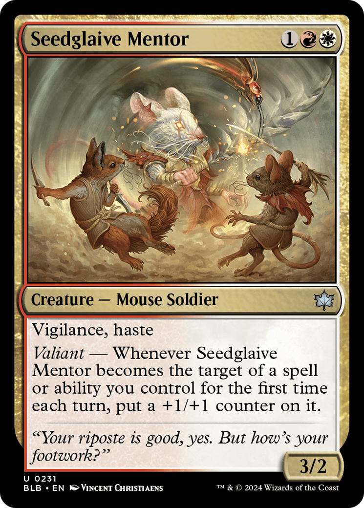 Seedglaive Mentor [Bloomburrow] | Good Games Morley