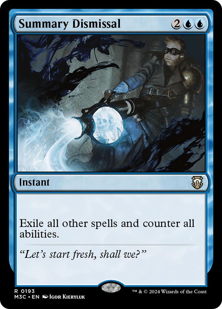 Summary Dismissal (Ripple Foil) [Modern Horizons 3 Commander] | Good Games Morley