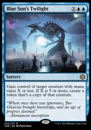 Blue Sun's Twilight (Promo Pack) [Phyrexia: All Will Be One Promos] | Good Games Morley