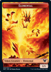 Elemental // Spirit (009) Double-Sided Token [Kamigawa: Neon Dynasty Commander Tokens] | Good Games Morley