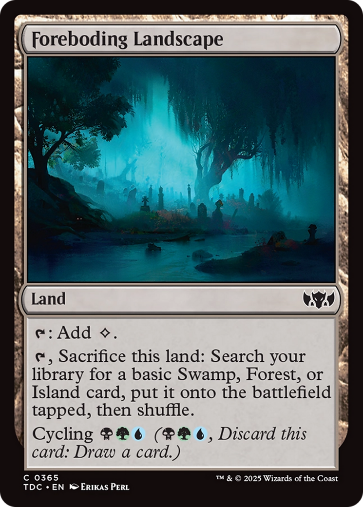 Foreboding Landscape [Tarkir: Dragonstorm Commander] | Good Games Morley