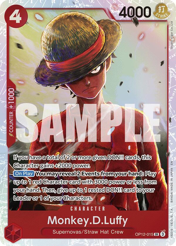 Monkey.D.Luffy OP12-015 (Legacy of the Master)  - Foil | Good Games Morley