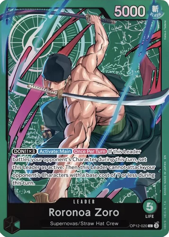 Roronoa Zoro OP12-020 (Learn Together Deck Set)  - Foil | Good Games Morley