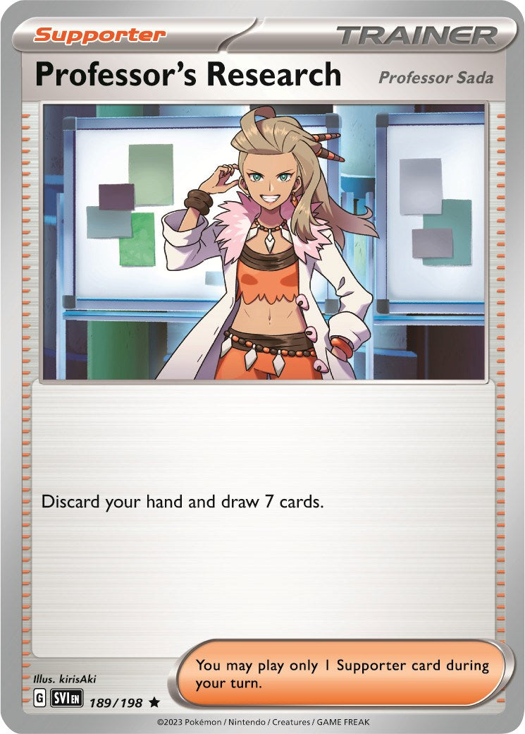 Professor's Research (189/198) (Theme Deck Exclusive) [Scarlet & Violet: Black Star Promos] | Good Games Morley