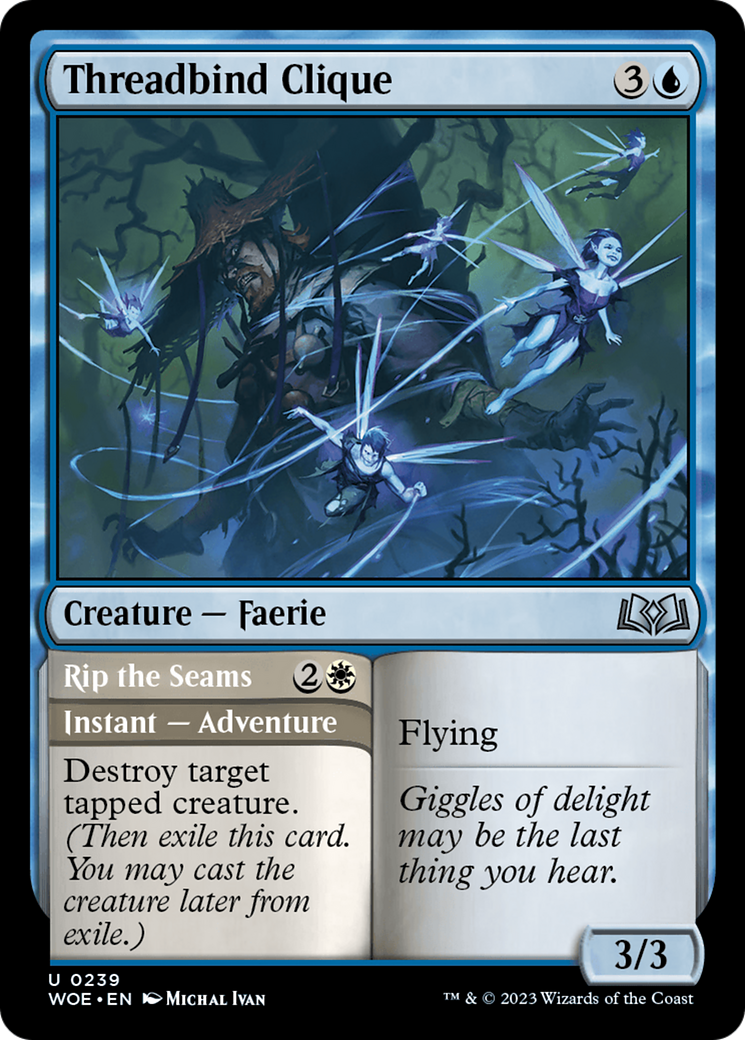 Threadbind Clique // Rip the Seams [Wilds of Eldraine] | Good Games Morley