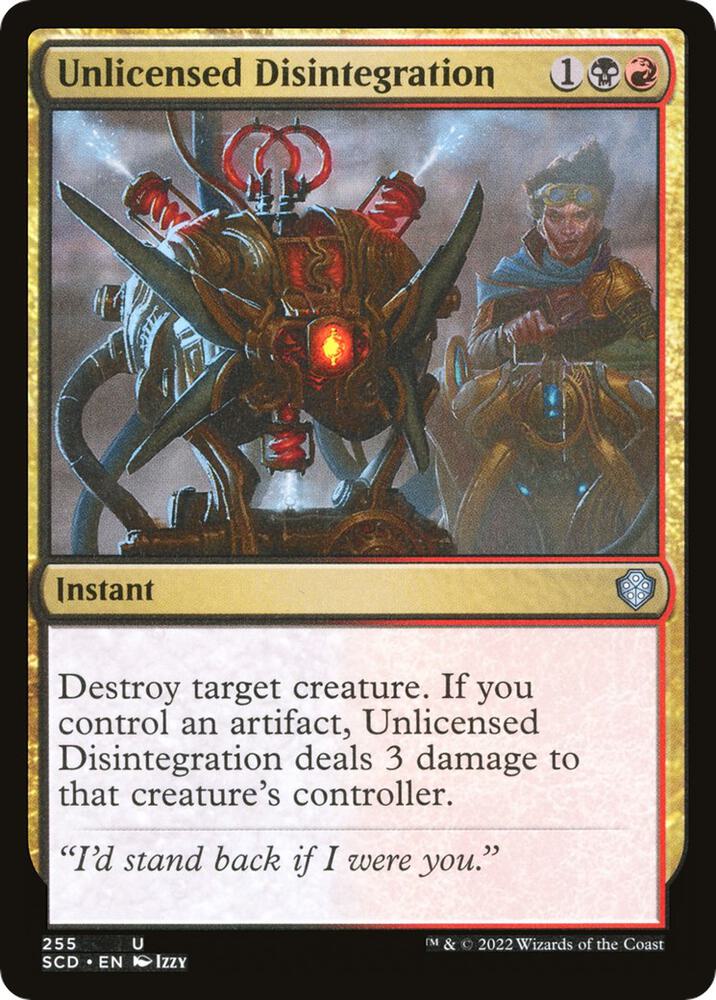 Unlicensed Disintegration 255/352 (Starter Commander Decks)  | Good Games Morley