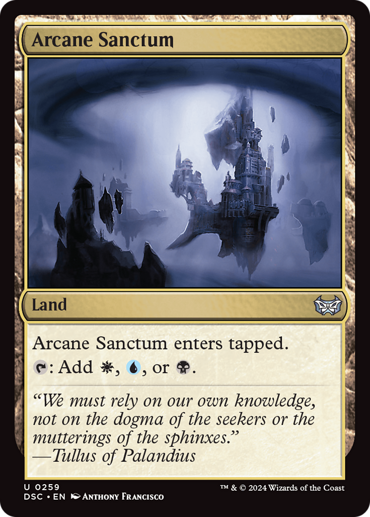 Arcane Sanctum [Duskmourn: House of Horror Commander] | Good Games Morley