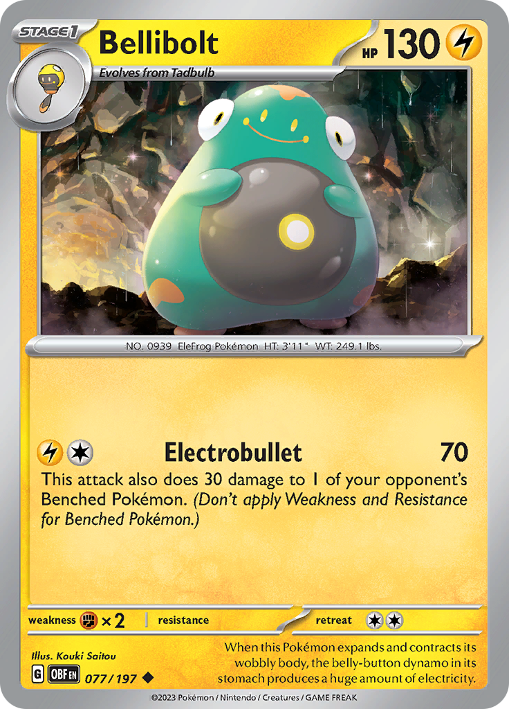 Bellibolt (077/197) [Scarlet & Violet: Obsidian Flames] | Good Games Morley