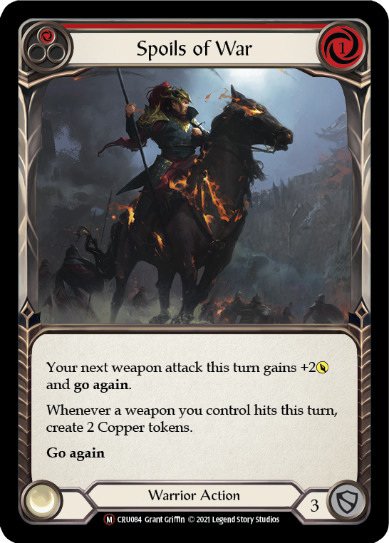 Spoils of War [U-CRU084] (Crucible of War Unlimited)  Unlimited Rainbow Foil | Good Games Morley