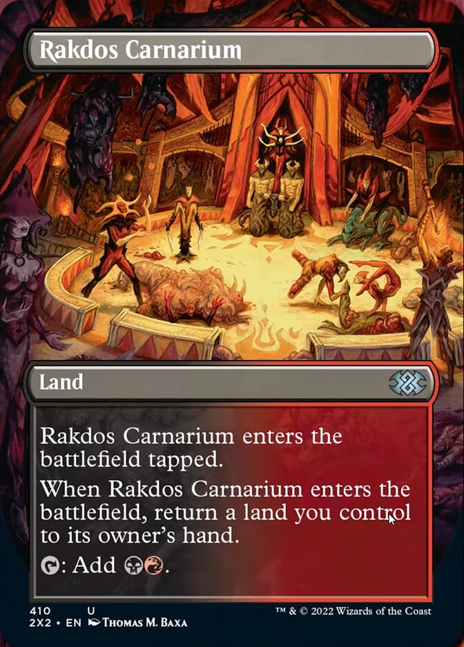 Rakdos Carnarium (Borderless Alternate Art) [Double Masters 2022] | Good Games Morley