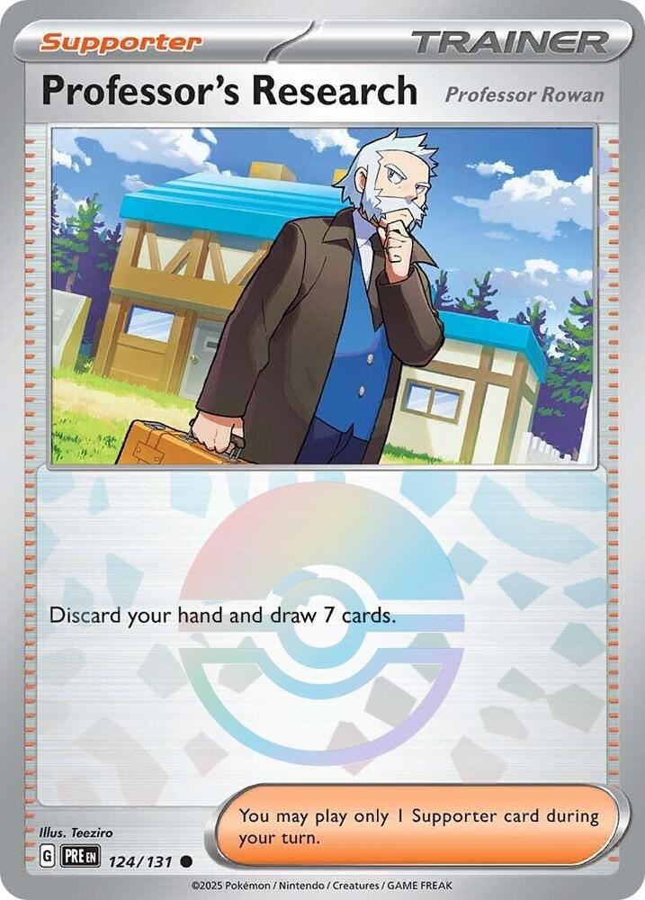 Professor's Research (124/131) [Professor Rowan] (Poke Ball Pattern) [Scarlet & Violet: Prismatic Evolutions] | Good Games Morley