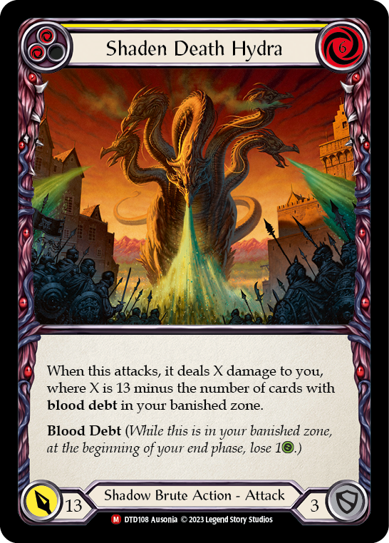Shaden Death Hydra [DTD108] (Dusk Till Dawn)  Rainbow Foil | Good Games Morley