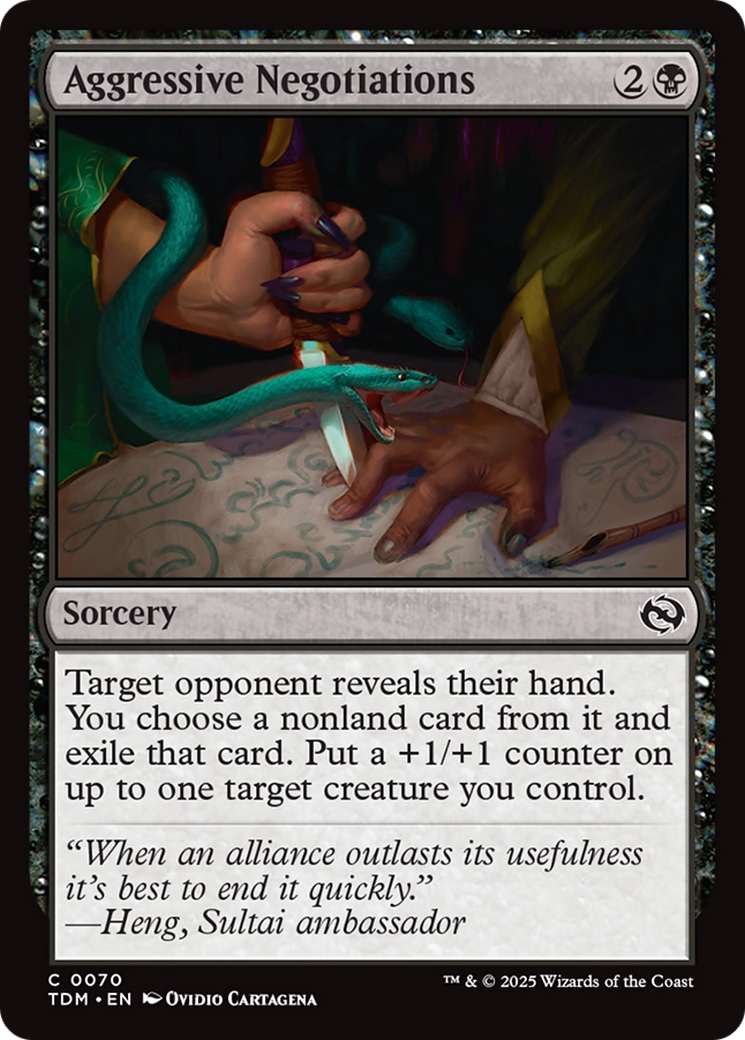 Aggressive Negotiations [Tarkir: Dragonstorm] | Good Games Morley