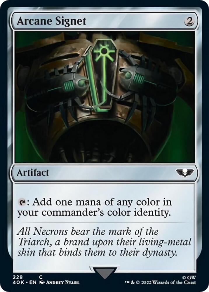 Arcane Signet 228 (Universes Beyond: Warhammer 40,000)  | Good Games Morley