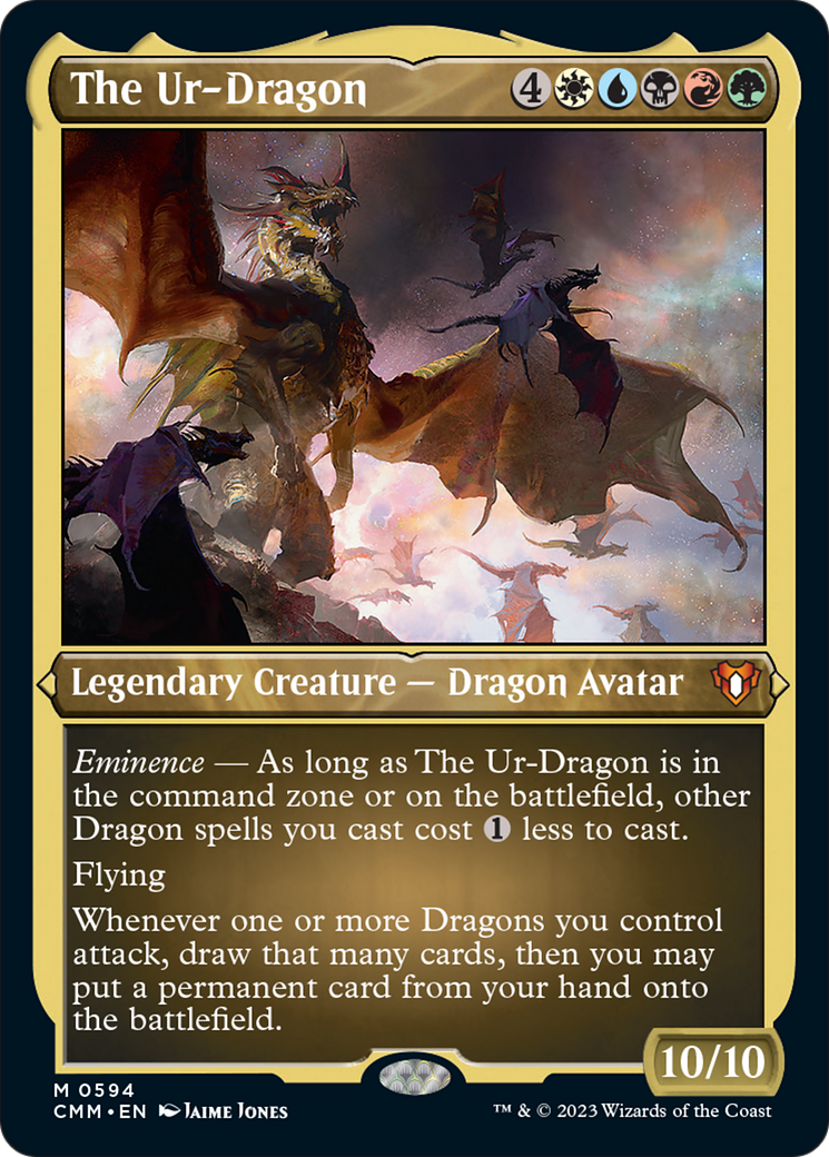 The Ur-Dragon (Foil Etched) [Commander Masters] | Good Games Morley