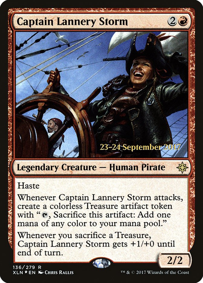 Captain Lannery Storm [Ixalan Prerelease Promos] | Good Games Morley
