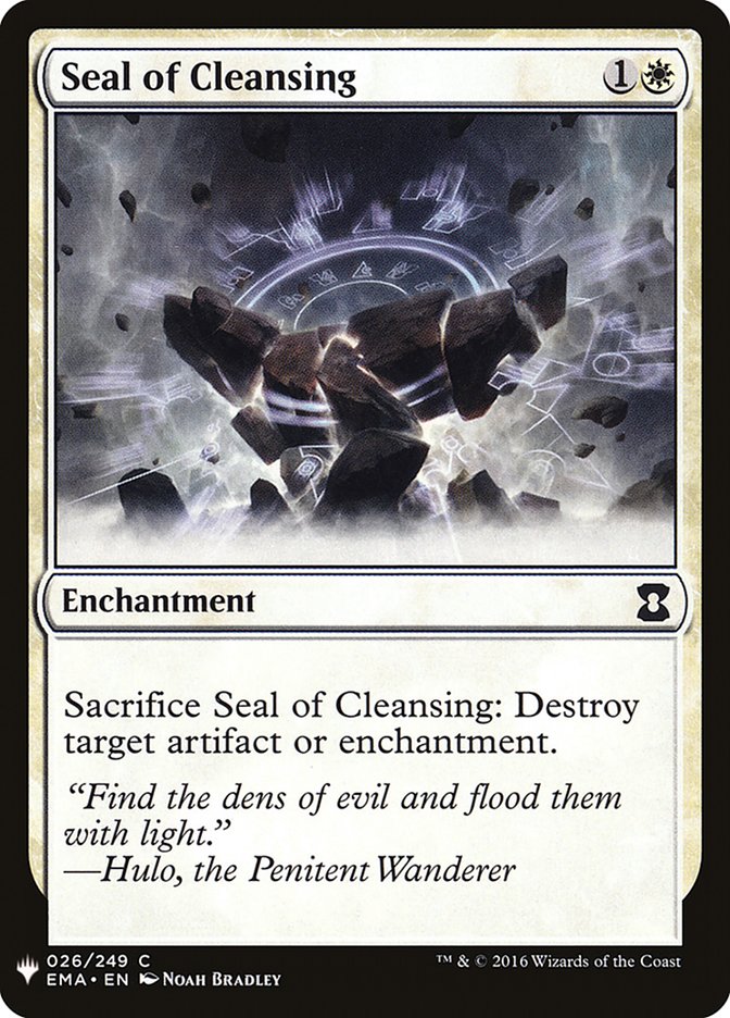 Seal of Cleansing [Mystery Booster] | Good Games Morley