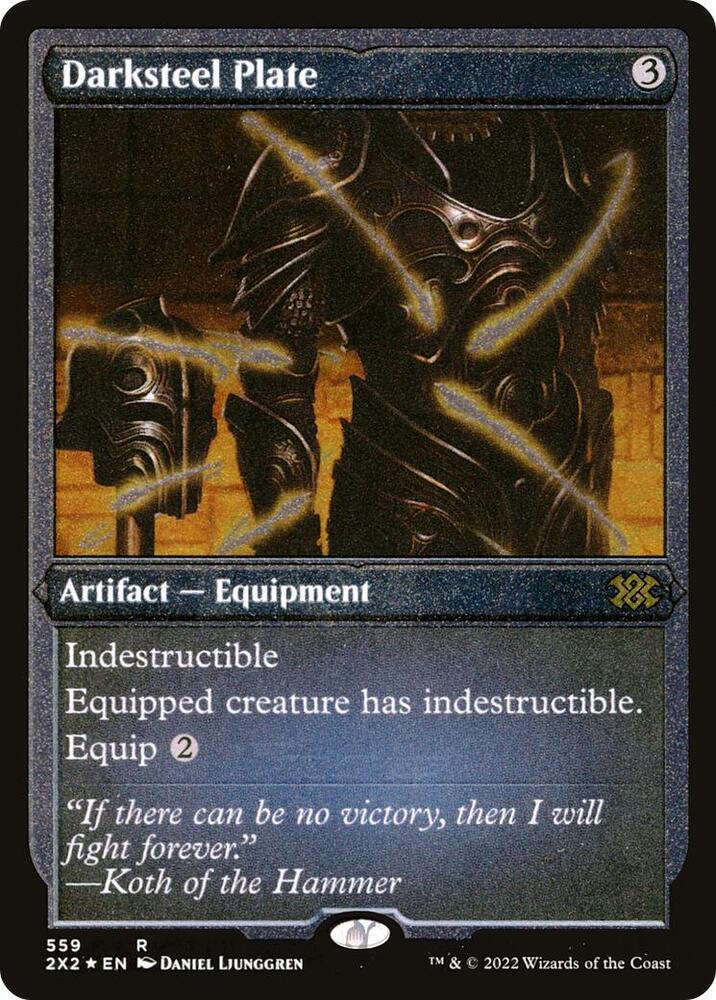Darksteel Plate Foil Etched 559 (Double Masters 2022)  - Foil | Good Games Morley