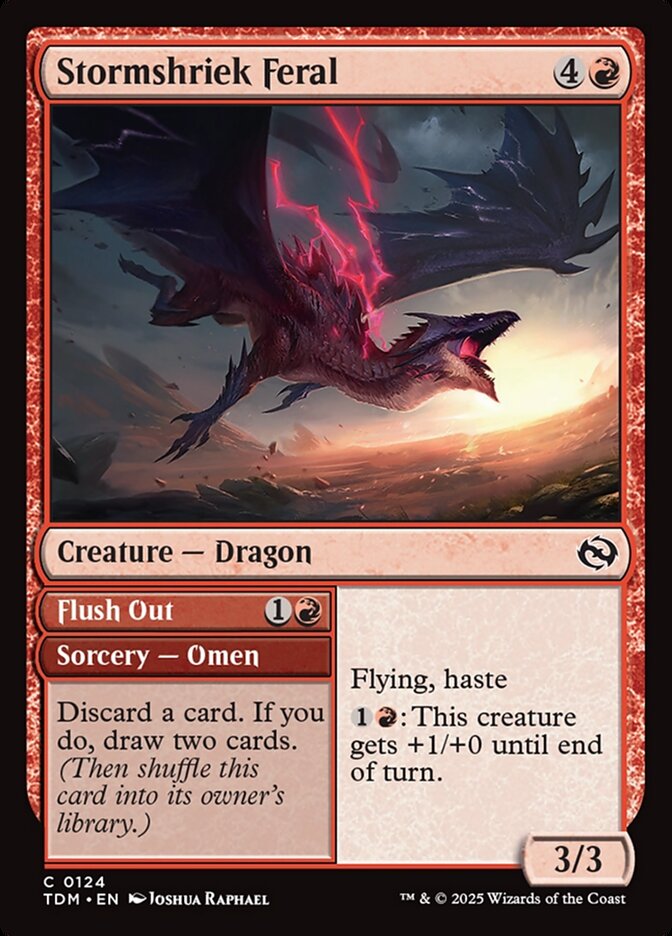 Stormshriek Feral // Flush Out 124/291 (Tarkir: Dragonstorm)  | Good Games Morley