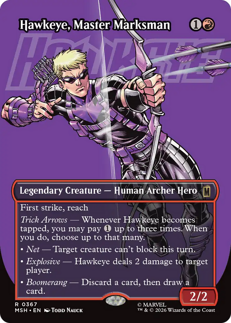 Hawkeye, Master Marksman (Borderless) [Marvel Super Heroes] | Good Games Morley