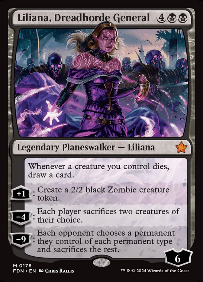 Liliana, Dreadhorde General 176 (Foundations)  | Good Games Morley