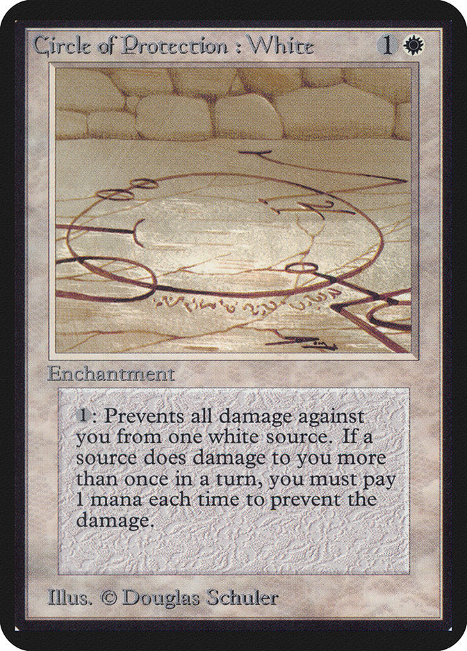Circle of Protection: White [Alpha Edition] | Good Games Morley