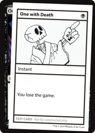 One with Death (2021 Edition) [Mystery Booster Playtest Cards] | Good Games Morley