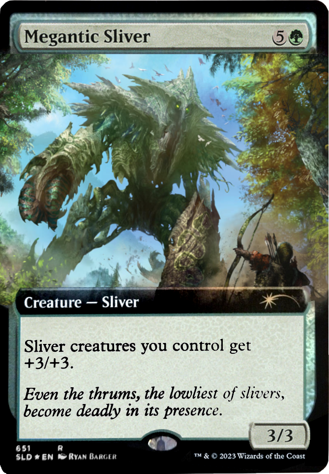 Megantic Sliver (Extended Art) [Secret Lair Drop Promos] | Good Games Morley