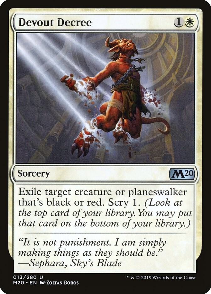 Devout Decree 13/280 (Core Set 2020)  | Good Games Morley