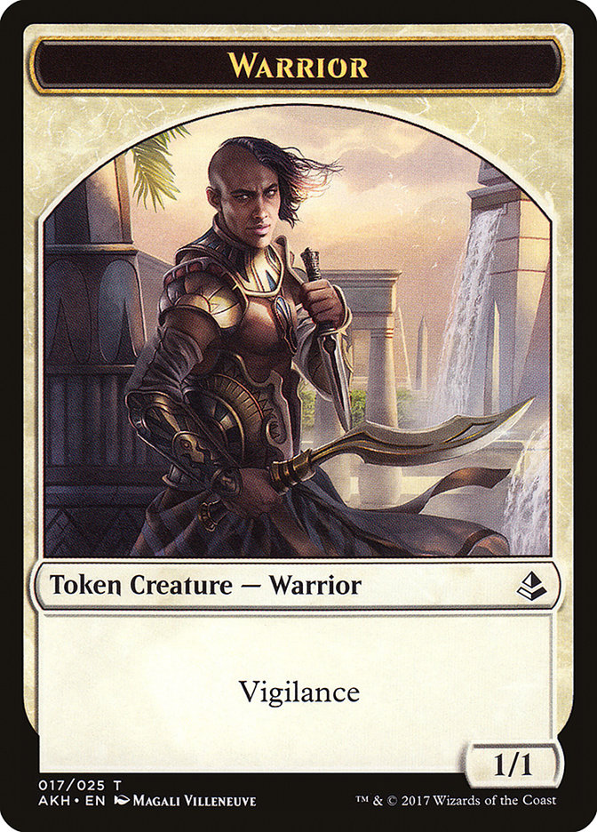 Warrior // Labyrinth Guardian Double-Sided Token [Amonkhet Tokens] | Good Games Morley
