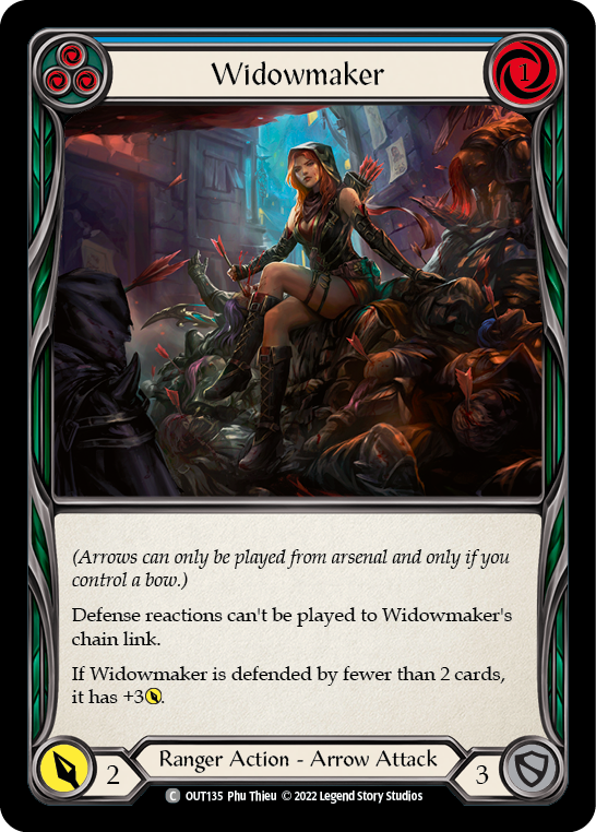 Widowmaker (Blue) [OUT135] (Outsiders)  Rainbow Foil | Good Games Morley