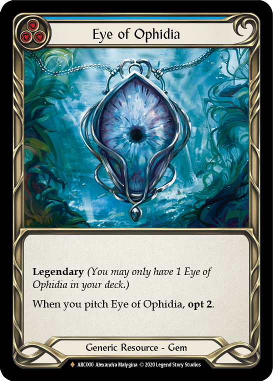 Eye of Ophidia [U-ARC000] (Arcane Rising Unlimited)  Unlimited Rainbow Foil | Good Games Morley