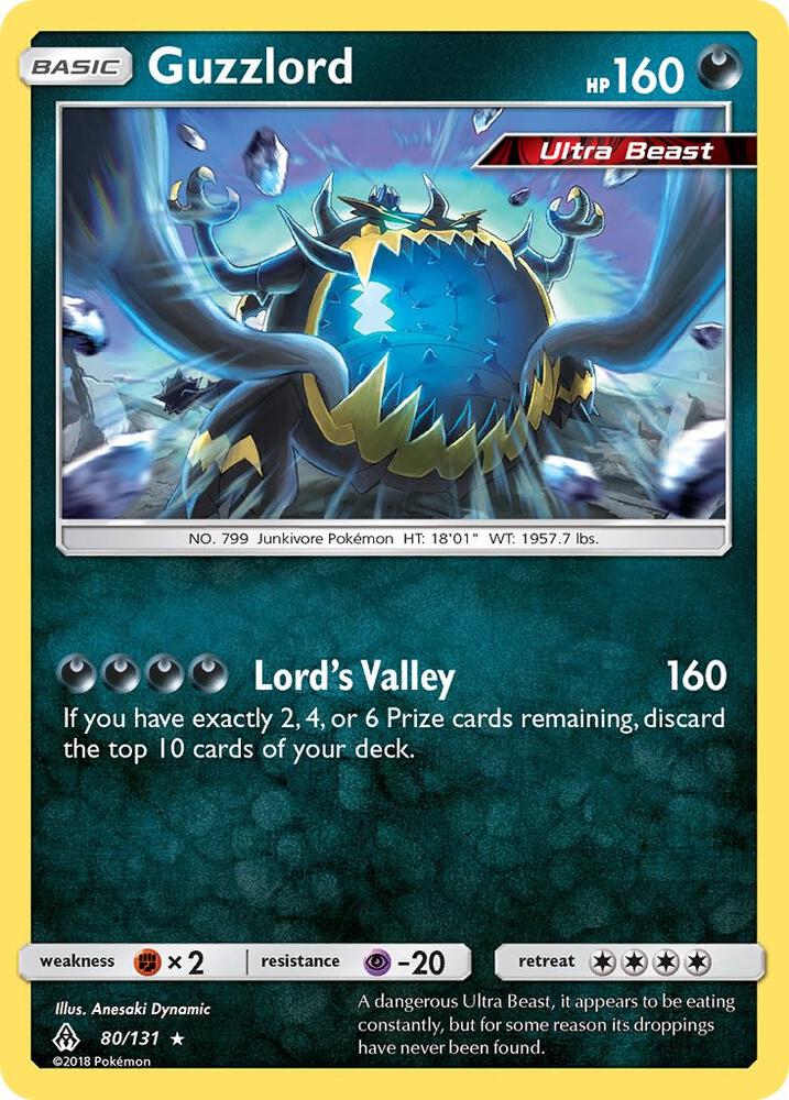 Guzzlord 80/131 (SM - Forbidden Light)  - Holofoil | Good Games Morley