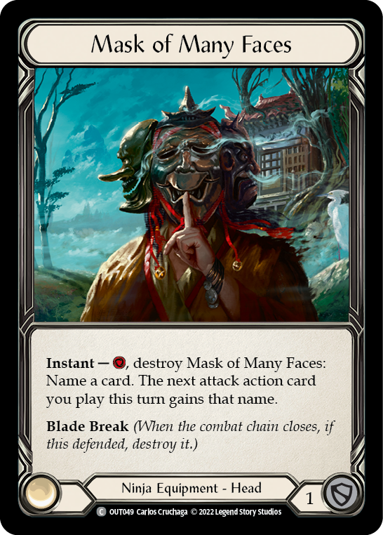 Mask of Many Faces [OUT049] (Outsiders)  Cold Foil | Good Games Morley