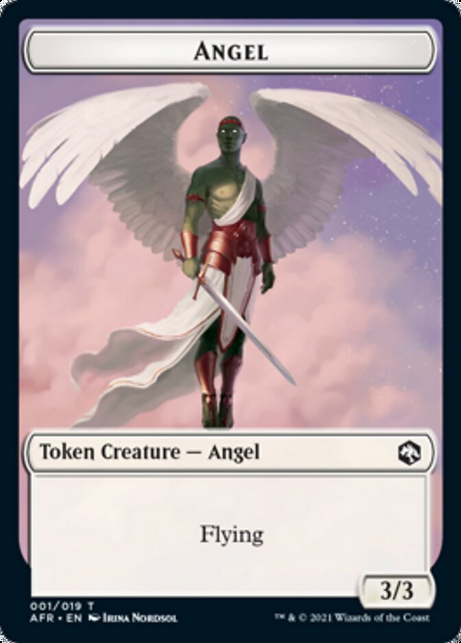 Wolf // Angel Double-Sided Token [Dungeons & Dragons: Adventures in the Forgotten Realms Tokens] | Good Games Morley