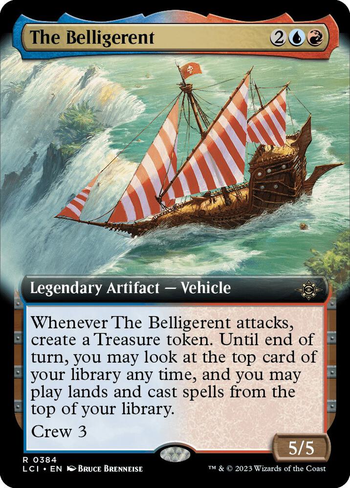 The Belligerent 384/291 (The Lost Caverns of Ixalan)  - Extended Art Foil | Good Games Morley