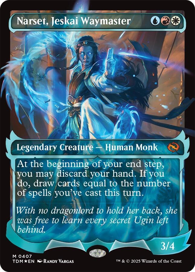 Narset, Jeskai Waymaster 407/291 (Tarkir: Dragonstorm)  - Showcase Foil | Good Games Morley