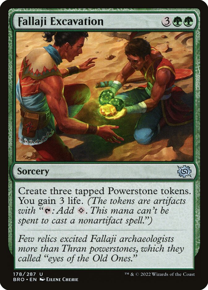Fallaji Excavation 178/287 (The Brothers' War)  - Foil | Good Games Morley