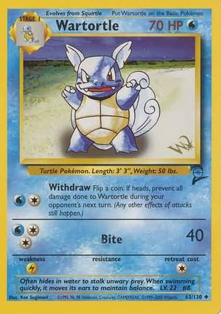 Wartortle (63/130) (W Stamped Promo) [Base Set 2] | Good Games Morley