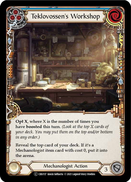 Teklovossen's Workshop (Blue) [U-CRU117] (Crucible of War Unlimited)  Unlimited Normal | Good Games Morley