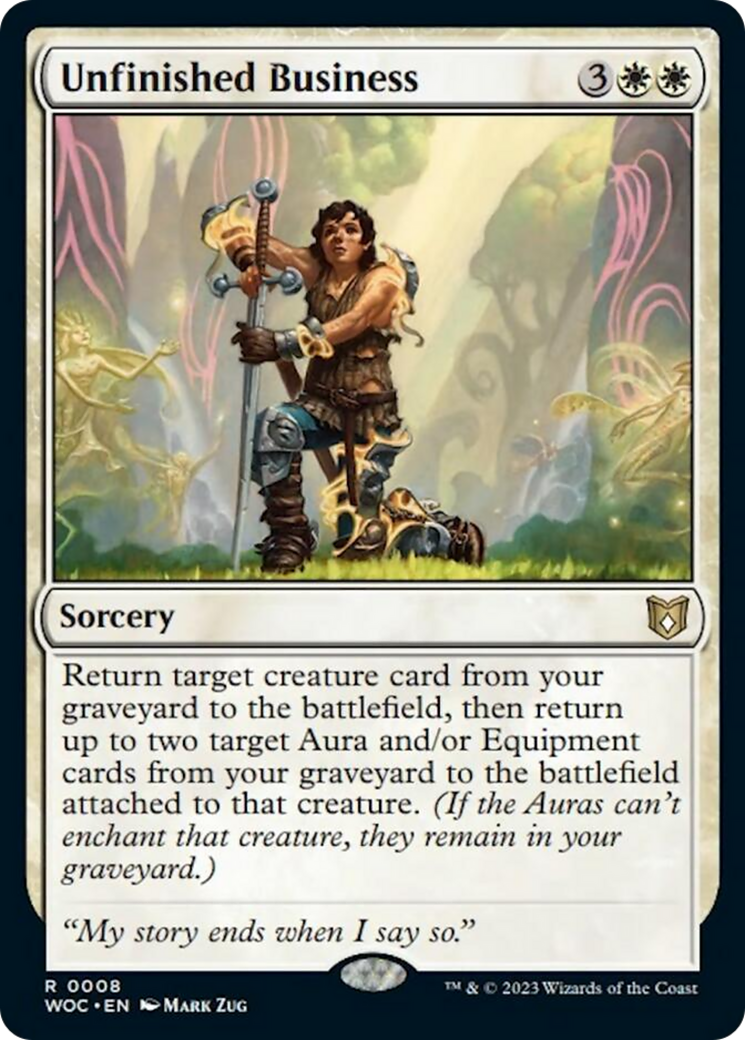 Unfinished Business [Wilds of Eldraine Commander] | Good Games Morley