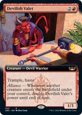 Devilish Valet Extended Art 423/281 (Streets of New Capenna)  | Good Games Morley