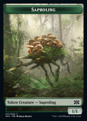 Saproling // Treasure Double-Sided Token [Double Masters 2022 Tokens] | Good Games Morley