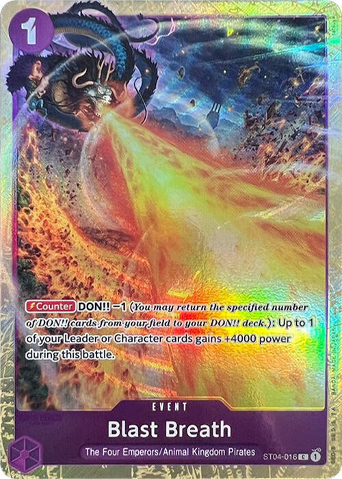 Blast Breath (PCC Vol.1) ST04-016 (One Piece Promotion Cards)  - Alternate Art Foil | Good Games Morley